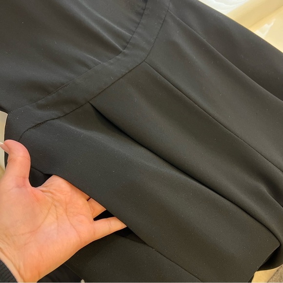 DIANE VON FURSTENBERG Tali Crop Top Open Back Cropped Wide Leg Jumpsuit black,12 - Picture 8 of 16